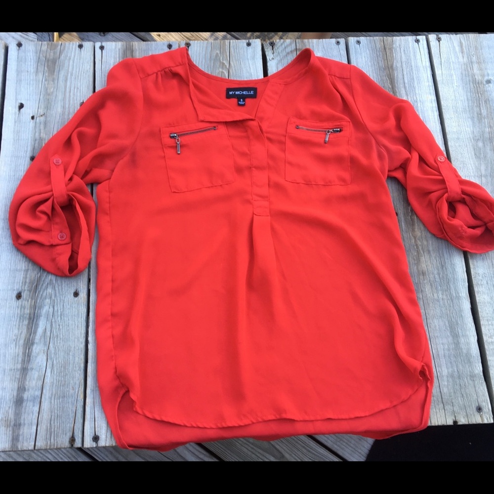 MY MICHELLE Red Blouse